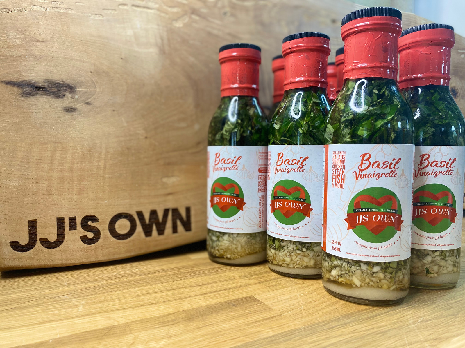 JJS OWN All Natural Dressing & Marinade Basil Vinaigrette JJS OWN All Natural Dressing & Marinade Basil Vinaigrette