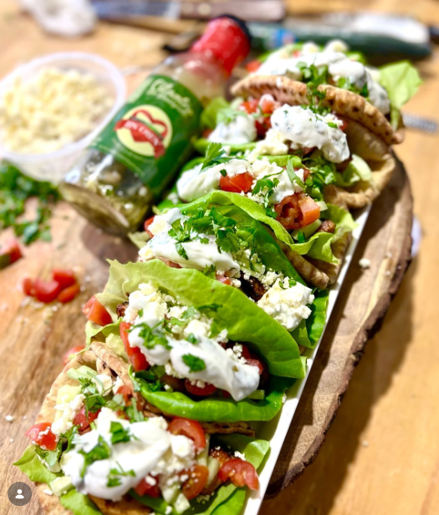 Cilantro Lime Chicken Gyros