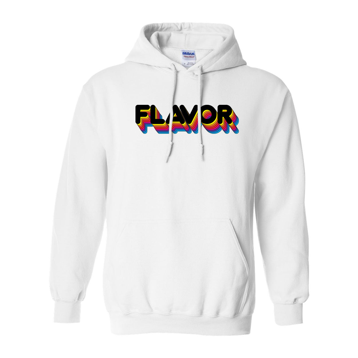 White Flavor Rican Hoodie  (Adult)